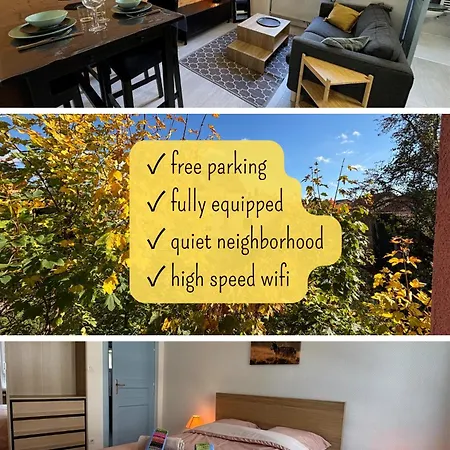 Proche Centre, Marches De Noel 10min A Pied, Parking Gratuit F2 Au Calme * Κολμάρ